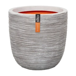 Capi Bloempot Bol Nature Rib NL - D43 X H41cm - Ivoor