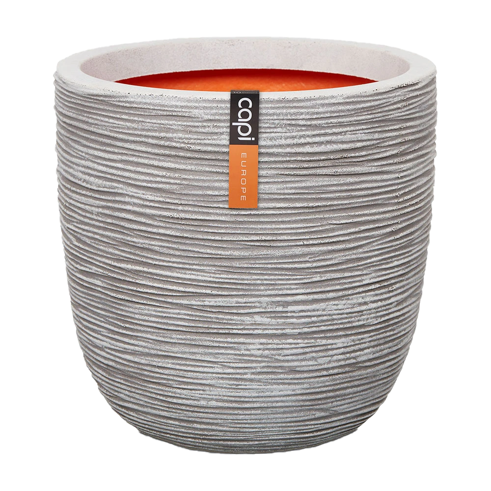 Capi Bloempot Bol Nature Rib NL - D43 X H41cm - Ivoor 3 Capi Bloempot Bol Nature Rib NL - D43 X H41cm - Ivoor