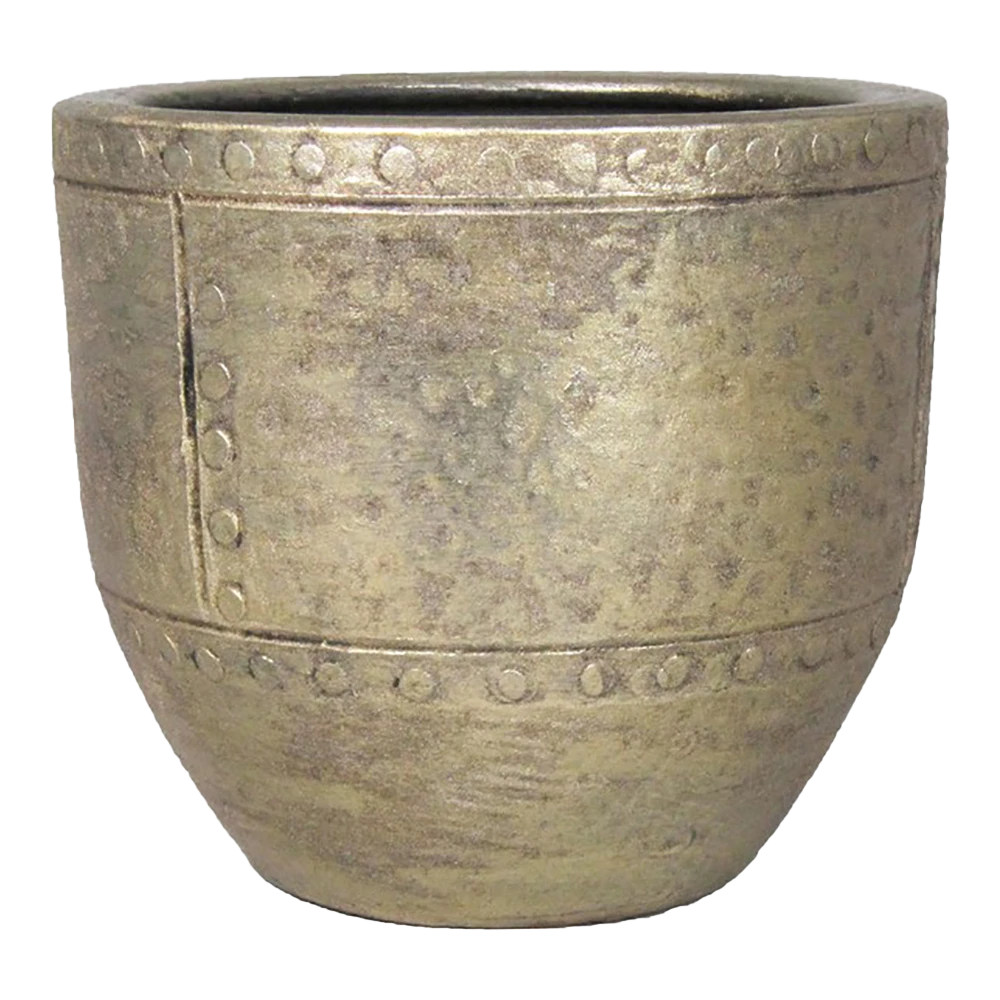 Bloempot Fien - D23 X H21cm - Goud 3 Bloempot Fien - D23 X H21cm - Goud