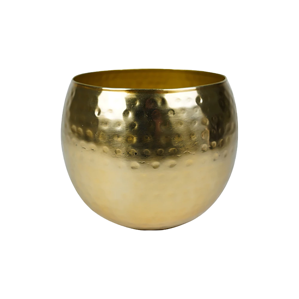 Bloempot Kody - D23 X H19cm - Goud 3 Bloempot Kody - D23 X H19cm - Goud