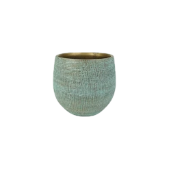 Bloempot Ryan - D22 X H20cm - Shiny Blue