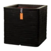 Capi Plantenbak Vierkant Nature Row NL - L30 X B30 X H30cm - Zwart