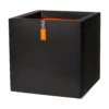 Capi Plantenbak Vierkant Urban Smooth NL - L40 X B40 X H40cm - Zwart -Planten Winkel pot vierkant smooth nl 40x40x40 zwart plantenbak 1 4