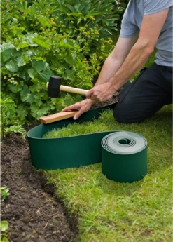 Tuinborderrand PE Groen 3mm - 10x0,15m - Nature -Planten Winkel tuinborderrand pe groen 3mm 10x0 15m nature 4