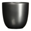 Bloempot Tusca - D39 X H34.5cm - Antraciet 2 Bloempot Tusca - D39 X H34.5cm - Antraciet -Planten Winkel tusca pot rond antraciet h34 5xd39cm bloempot 1 4