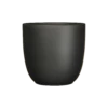 Bloempot Tusca - D31 X H28.5cm - Mat Zwart -Planten Winkel tusca pot rond zwart mat h28 5xd31cm bloempot 1 4