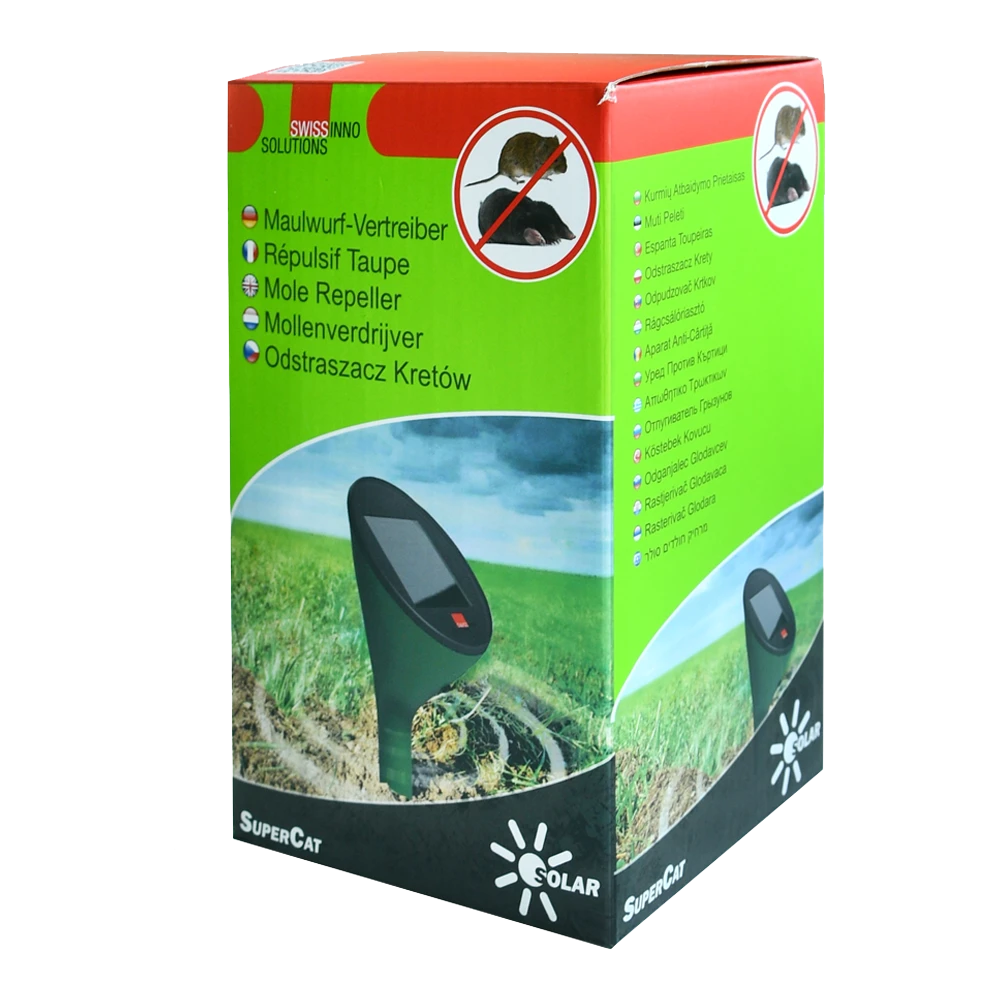 Ultrasoon Mollenverdrijver SuperCat Solar - Insecten En Ongedierte 3 Ultrasoon Mollenverdrijver SuperCat Solar - Insecten En Ongedierte