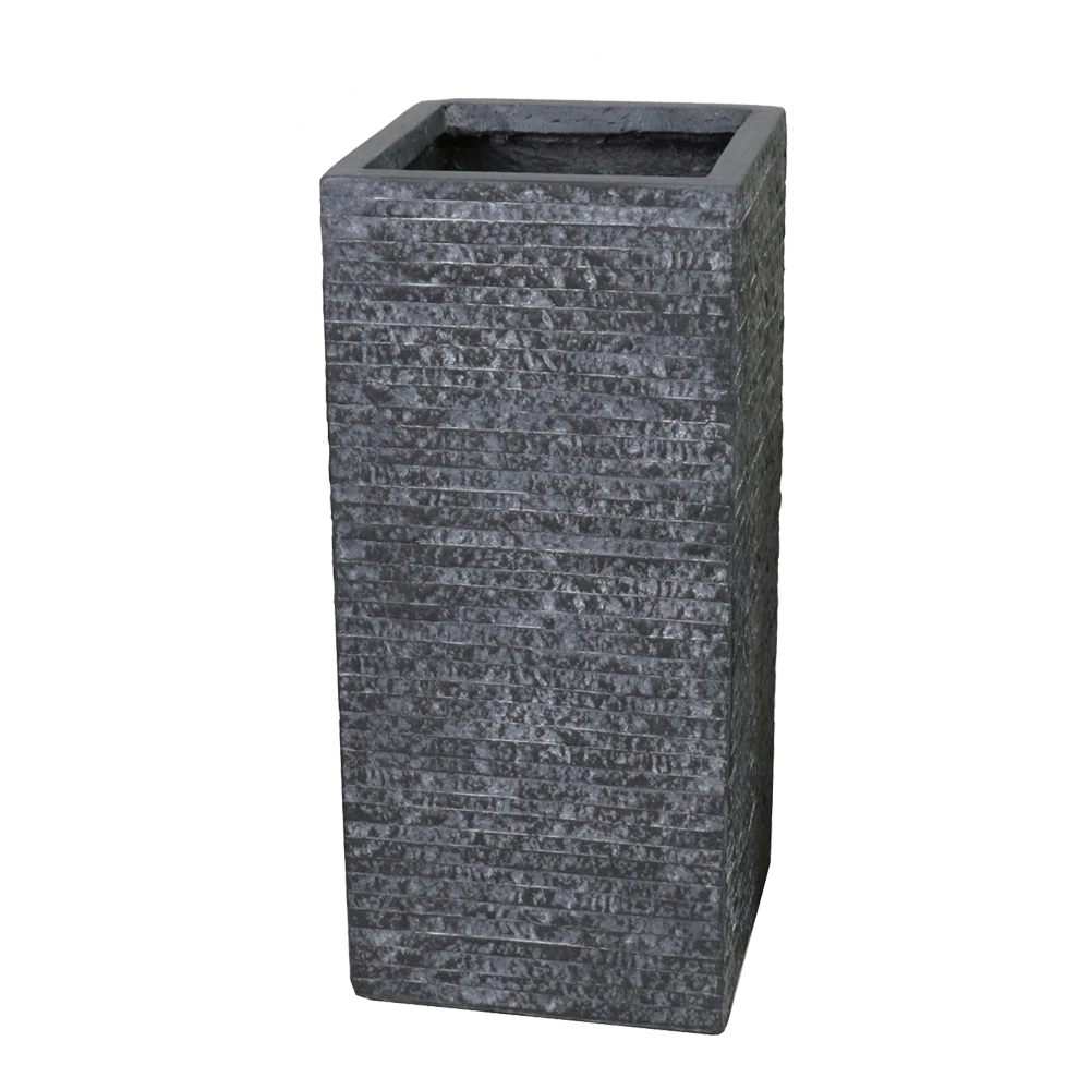 Plantenbak Utah Cubihi - L34 X B34 X H71cm - Donkergrijs 3 Plantenbak Utah Cubihi - L34 X B34 X H71cm - Donkergrijs