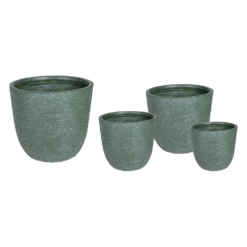 Bloempot Utah Egg Cypress Wash - D27 X H26cm - Groen 5 Bloempot Utah Egg Cypress Wash - D27 X H26cm - Groen -Planten Winkel utah egg pot cypress wash d25h25 bloempot 6 5