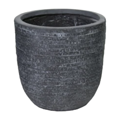 Bloempot Utah Egg - D45 X H43cm - Donkergrijs
