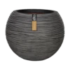 Capi Bloempot Hoog Nature Rib NL - D40 X H32cm - Antraciet -Planten Winkel vaas bol rib nl 40x32 antraciet bloempot 1 4