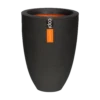 Capi Bloempot Urban Elegant Smooth NL - D26 X H36cm - Zwart