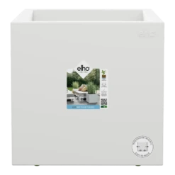 Elho Vivo Next Vierkant Wielen 30cm - Wit -Planten Winkel vivo next vierkant wielen 30cm wit 4 1
